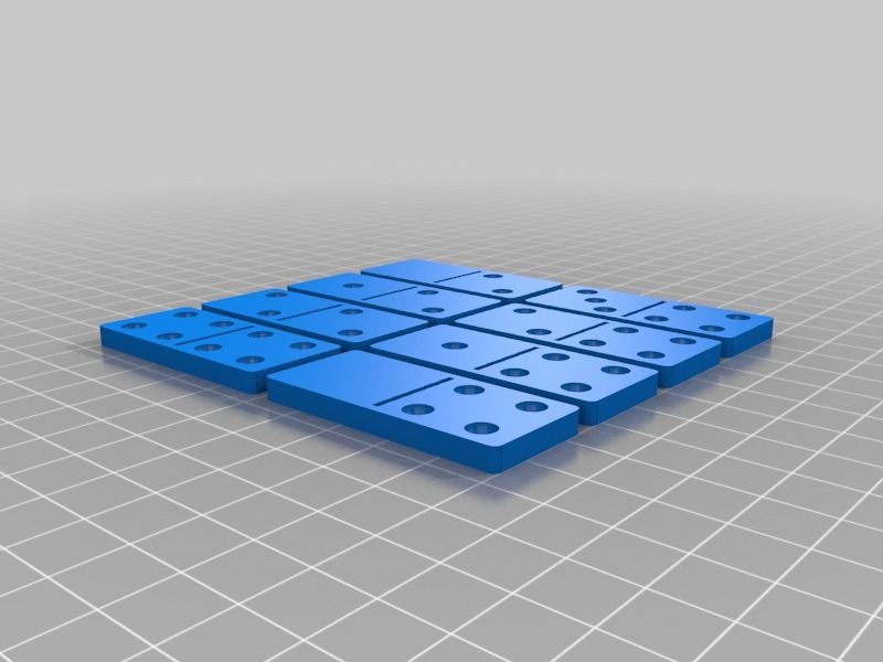 多米诺骨牌集3D打印模型