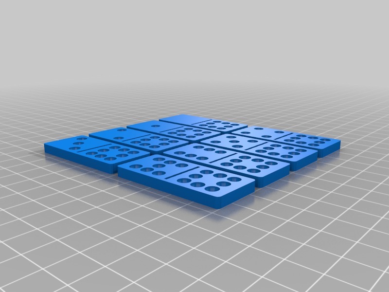 多米诺骨牌集3D打印模型