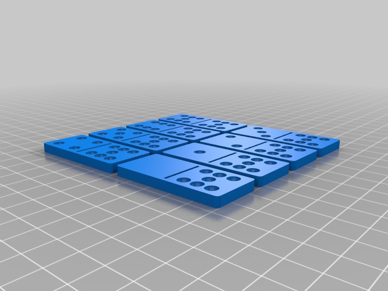多米诺骨牌集3D打印模型
