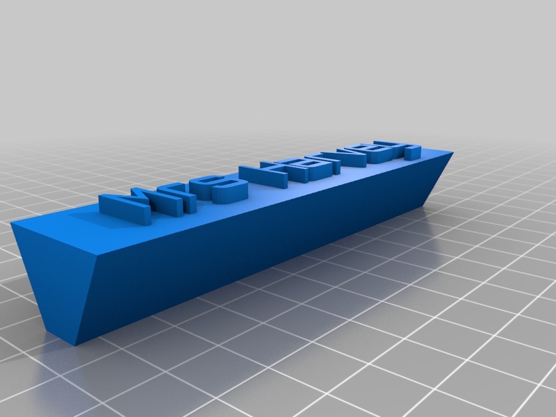 哈维太太铭牌3D打印模型