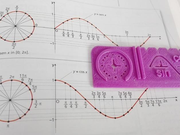 数学模型曲线板3D打印模型