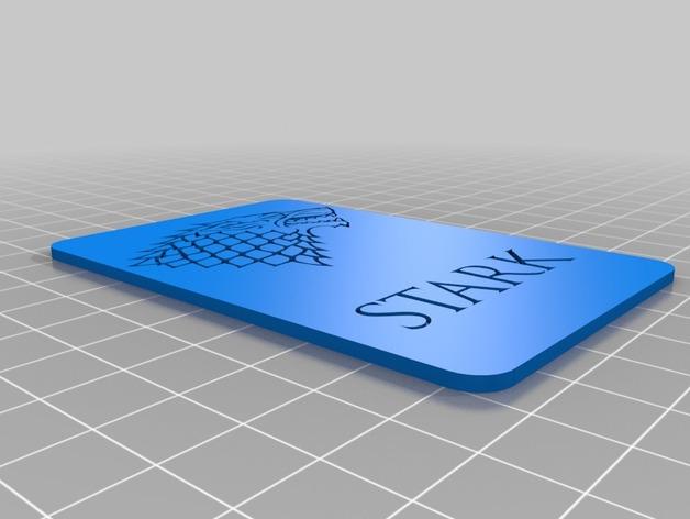 权力的游戏 史塔克家族3D打印模型