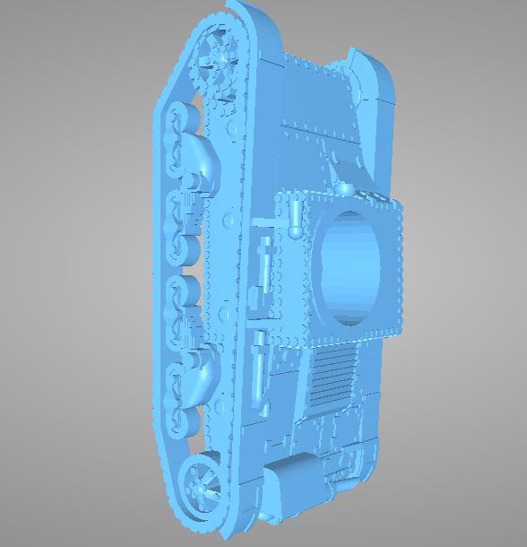 苏联T-26A/B型坦克3D打印模型