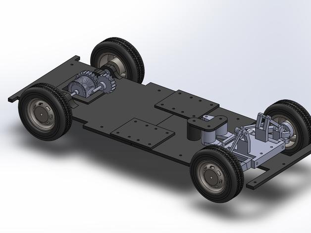 复古大巴车3D打印模型