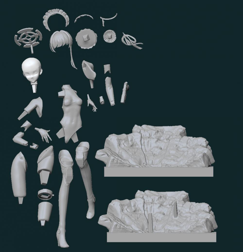 碧蓝档案  飞鸟马时3D打印模型