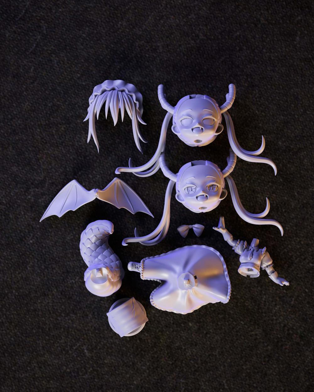 小林家的龙女仆 托尔Q版3D打印模型