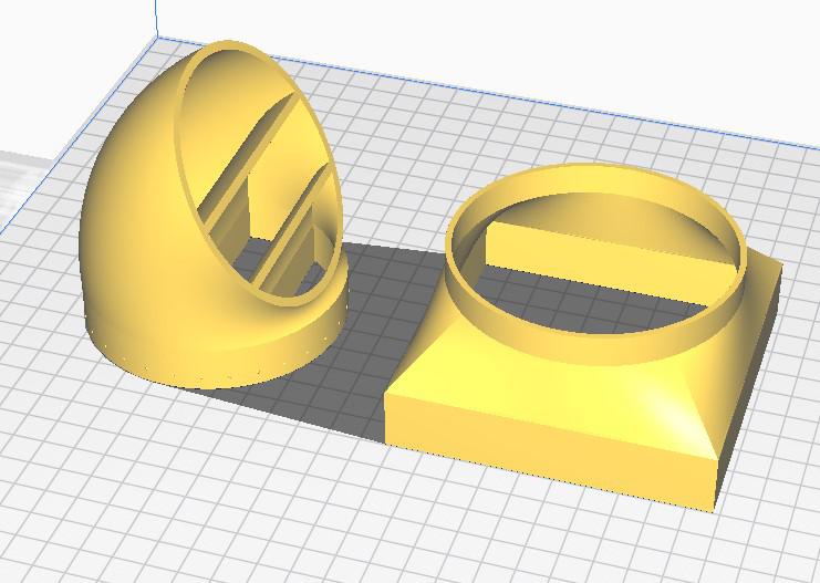 中央空调出风口组件3D打印模型