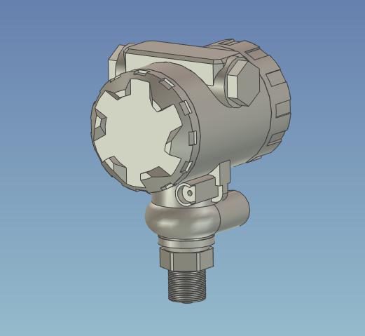 压力变送器3D打印模型