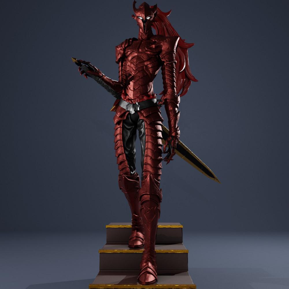 我独自升级 影子军团骑士 耶格利特3D打印模型
