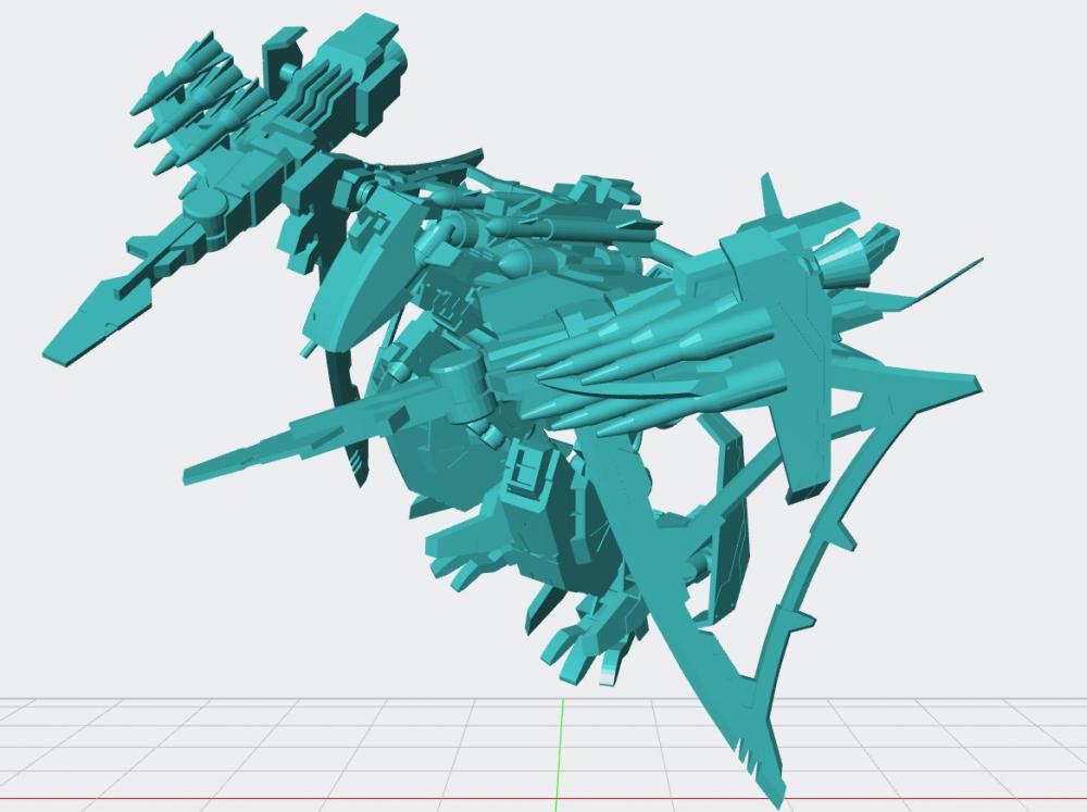 索斯机械兽  轰炸翼龙3D打印模型