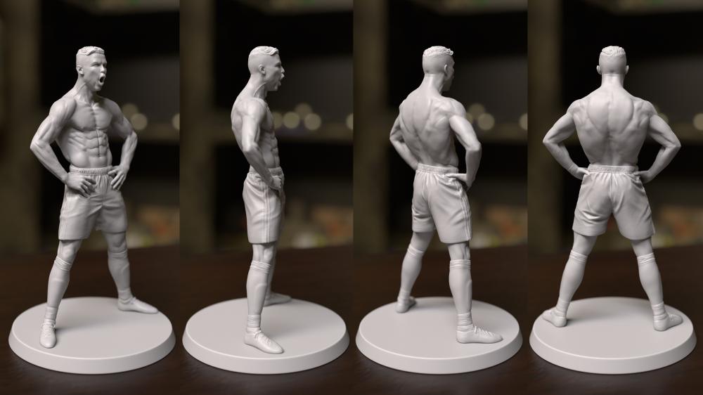 克里斯蒂亚诺·罗纳尔多 C罗3D打印模型