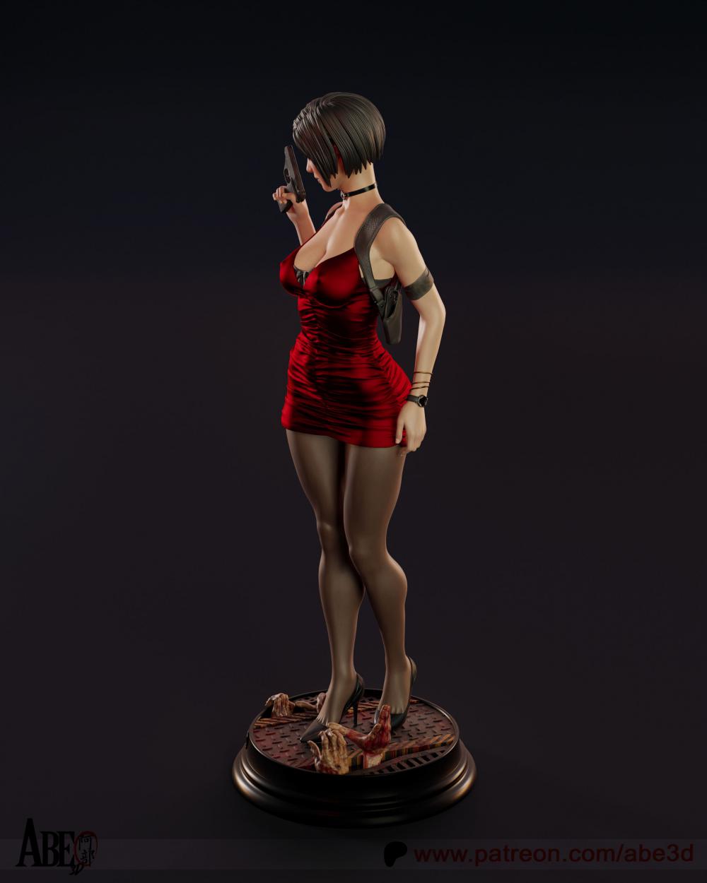 艾达王 短裙 生化危机3D打印模型