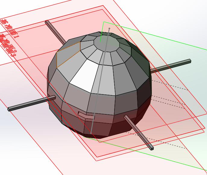 东方红一号卫星3D打印模型