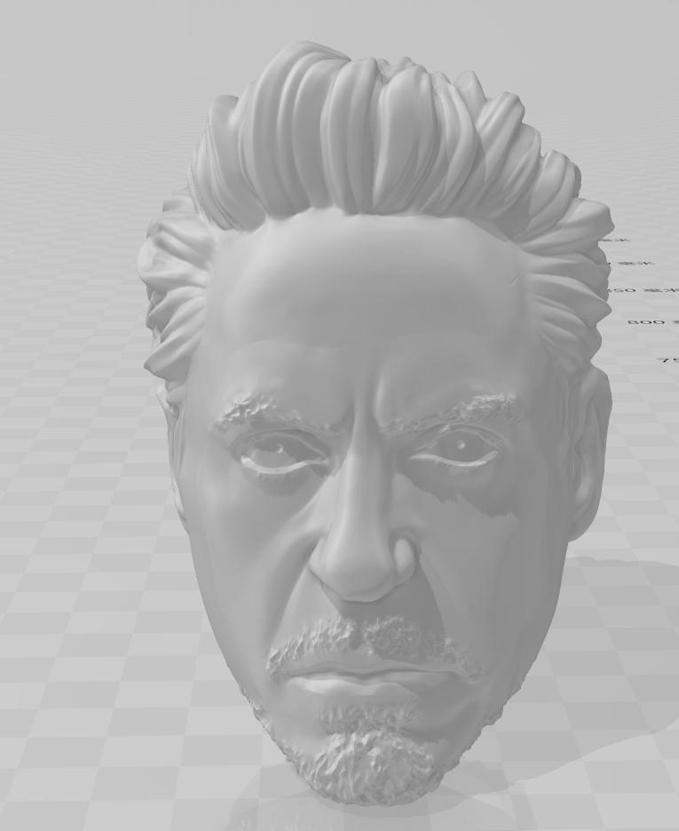钢铁侠托尼头雕3D打印模型
