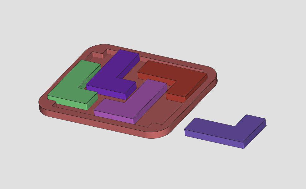 挑战最后一块（玩具050）3D打印模型