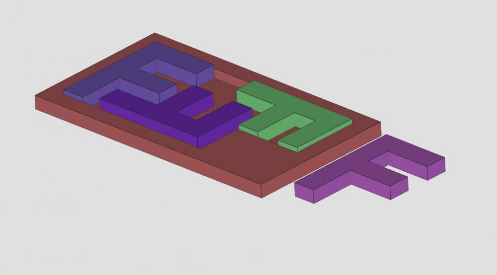 4F拼图 你能搞定最后一块吗？（玩具052）3D打印模型