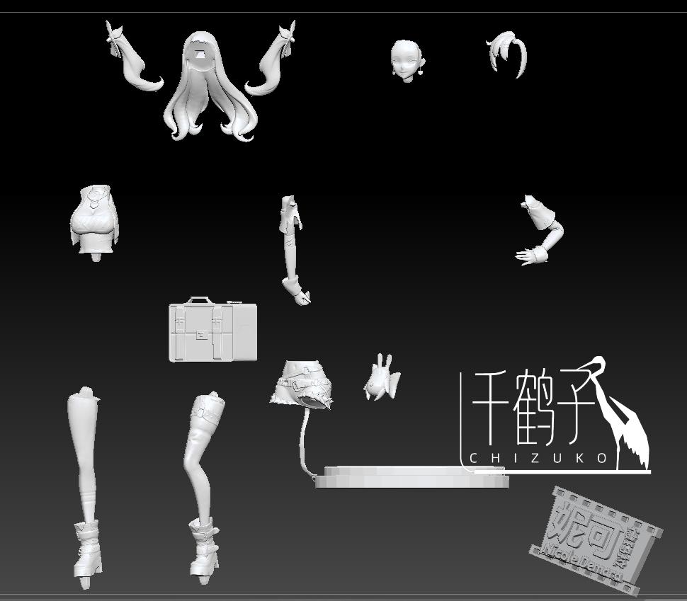 绝区零 妮可3D打印模型