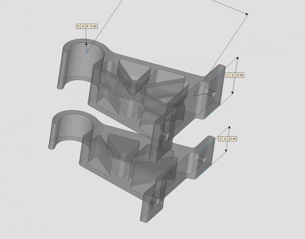 窗帘支架3D打印模型