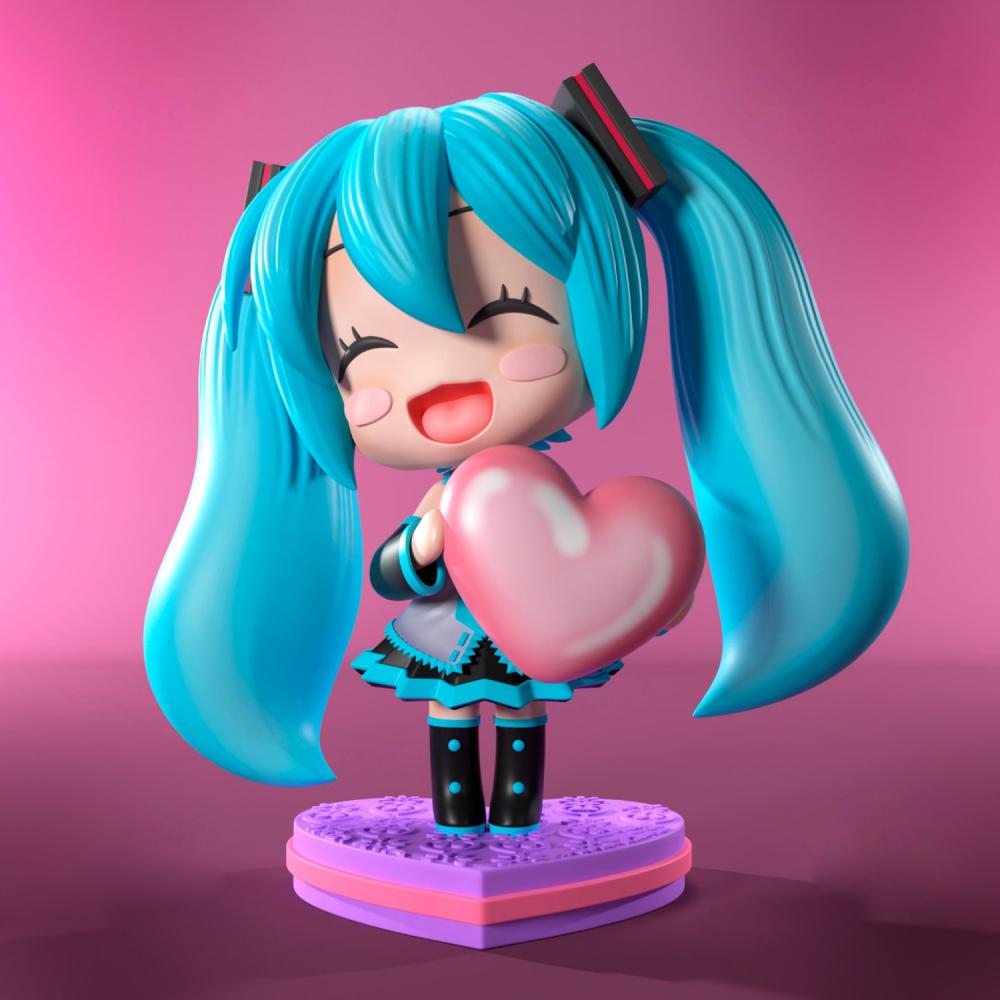 初音未来 Q版3D打印模型