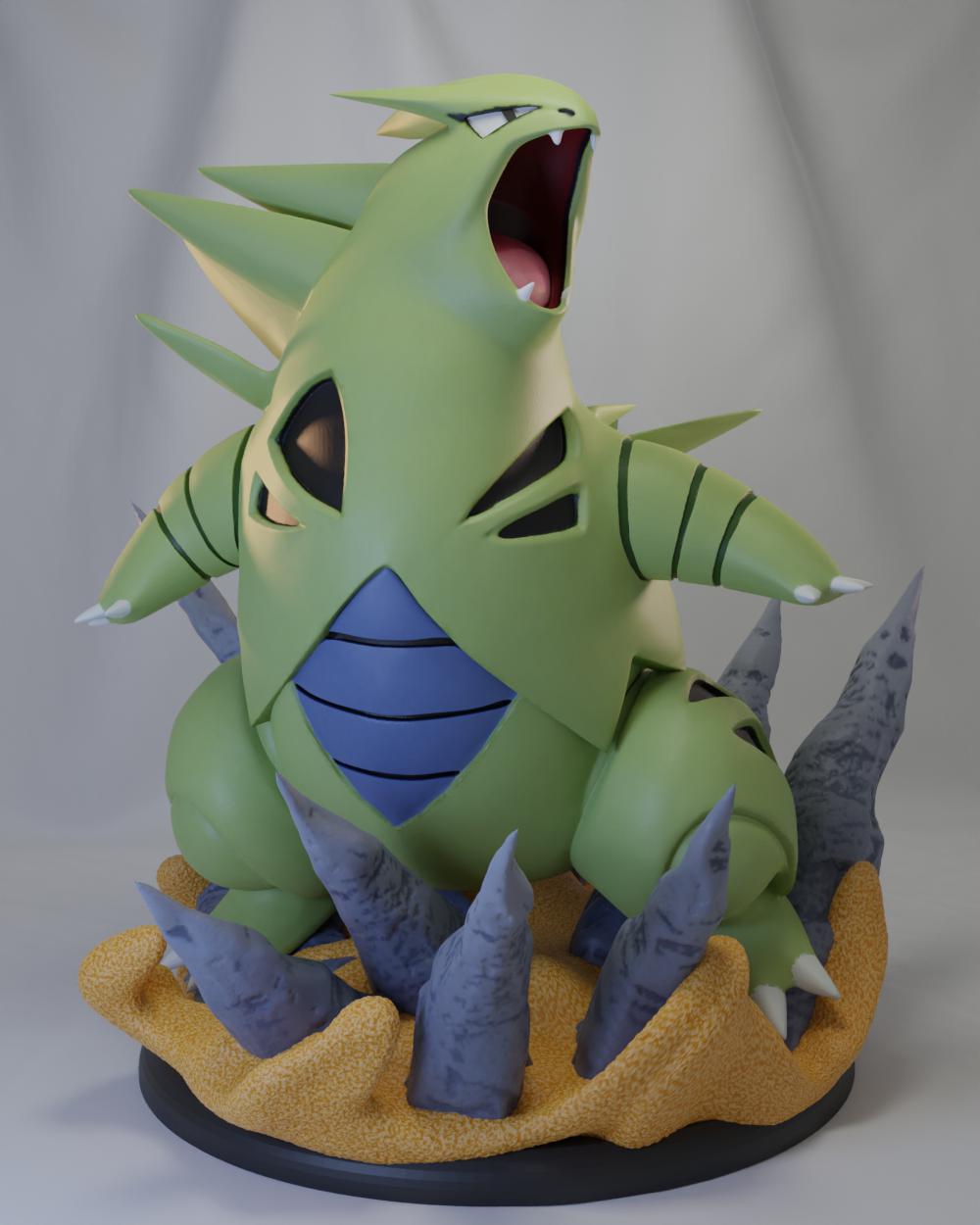 班基拉斯Tyranitar-神奇宝贝3D打印模型