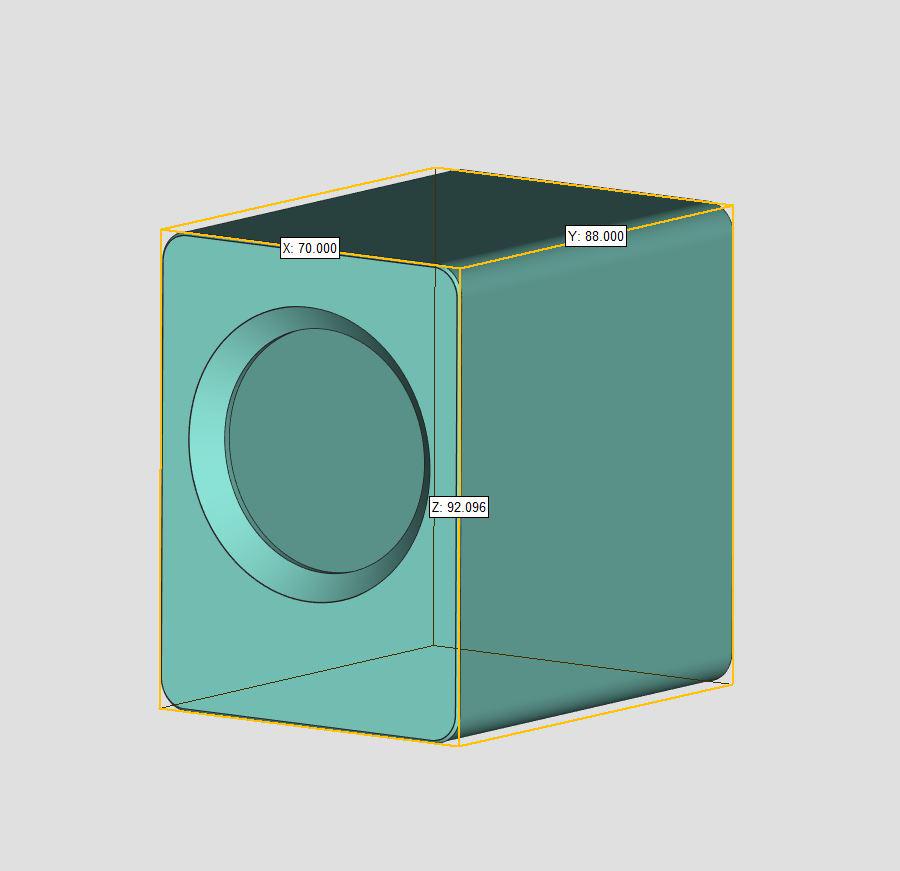 2寸密闭小音箱3D打印模型