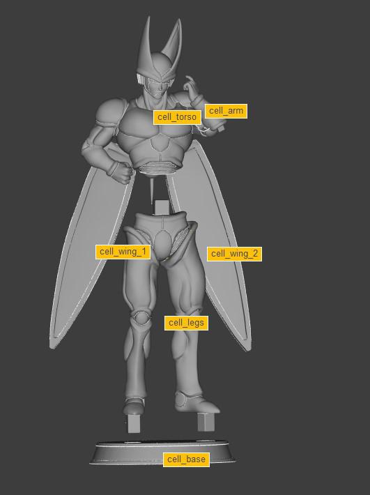 七龙珠-沙鲁 立像3D打印模型