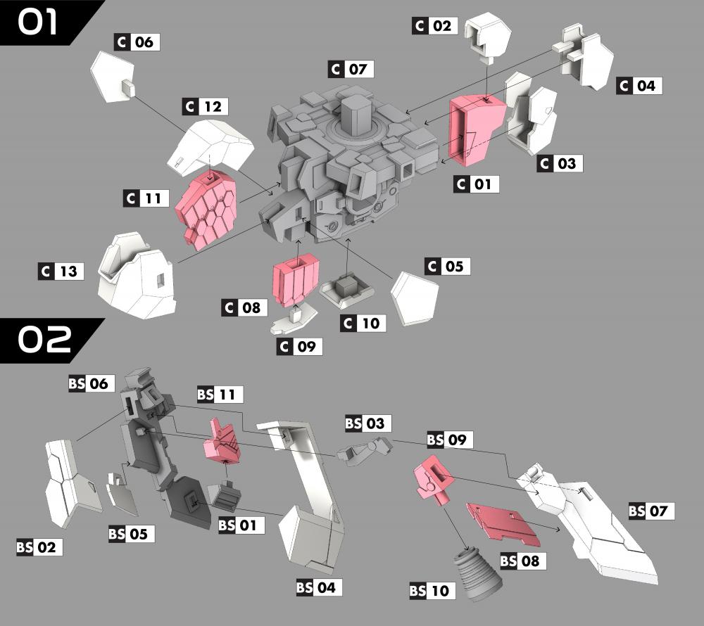 高达 独角兽高达3D打印模型