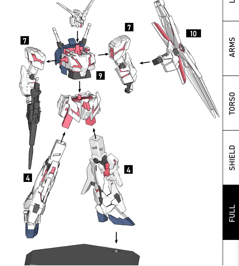 1/400 比例 独角兽高达【破坏模式】3D打印模型