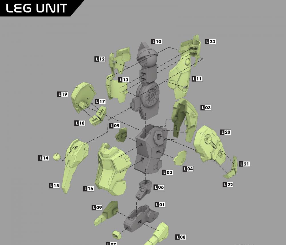 葵曼沙 1/120高达 (拼装)3D打印模型