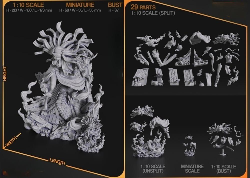 鬼灭之刃 灶门祢豆子3D打印模型