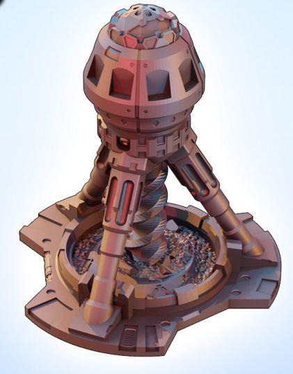 信号塔3D打印模型